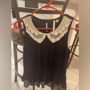 LC Lauren conrad women’s small blue sleeveless top